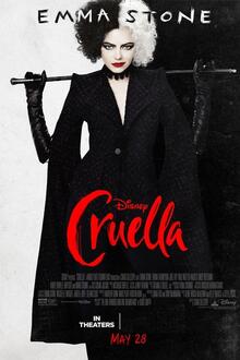 Cruella The movie poster of Cruella