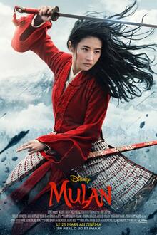 Mulan The movie poster of Mulan