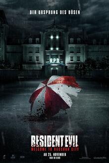 Resident Evil: Welcome to Raccoon City The movie poster of Resident Evil: Welcome to Raccoon City