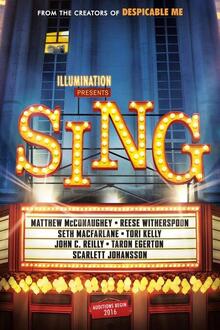 Sing The movie poster of Sing